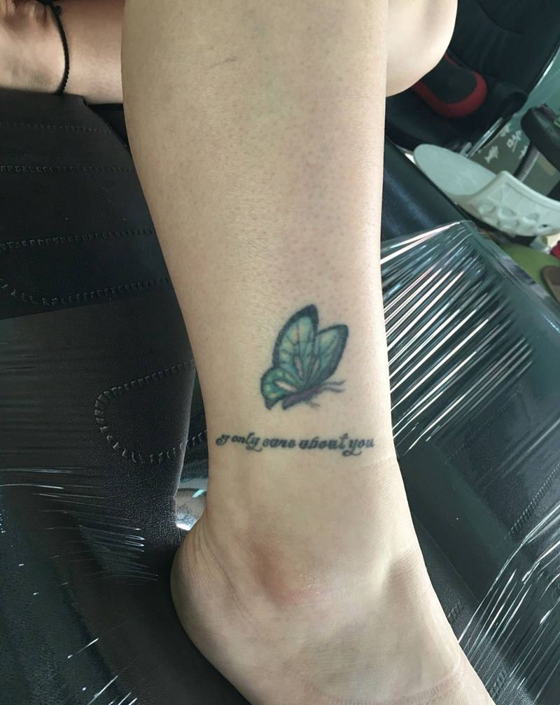 小腿遮盖一鲤鱼纹身图片