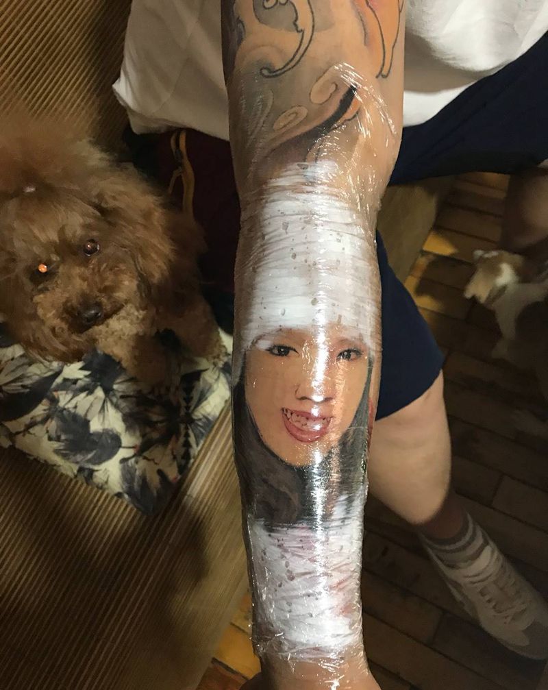 阿拉伯少女纹身图片