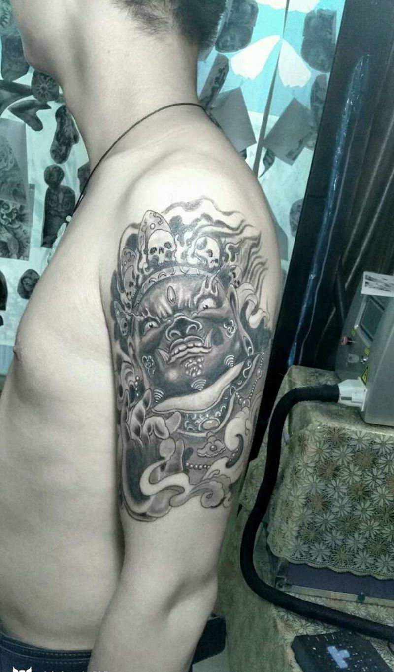 大黑天纹身图片