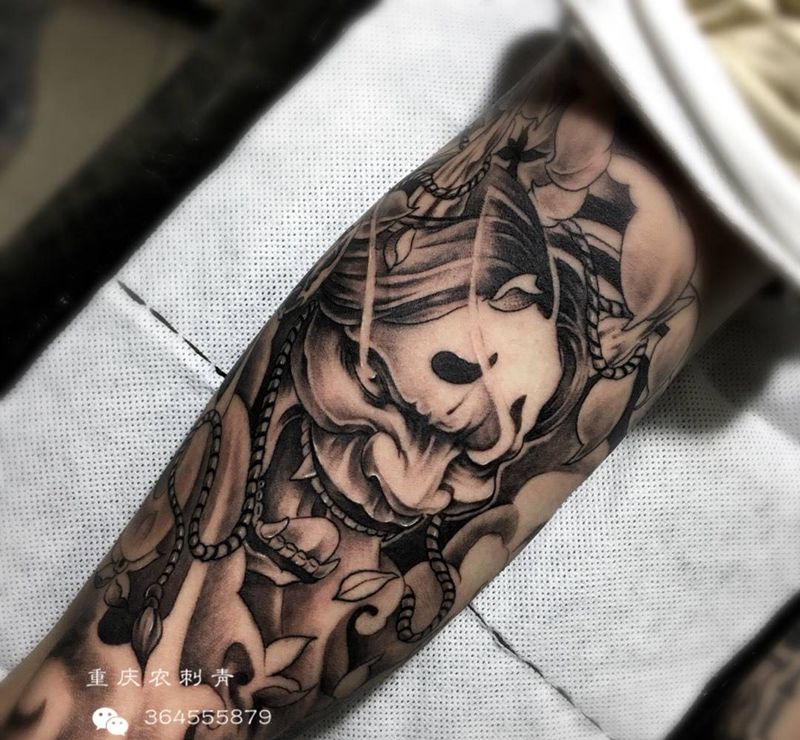 般若纹身图片_手部手臂新传统般若纹身图案