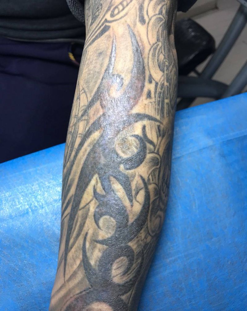 洗一堆纹身图片