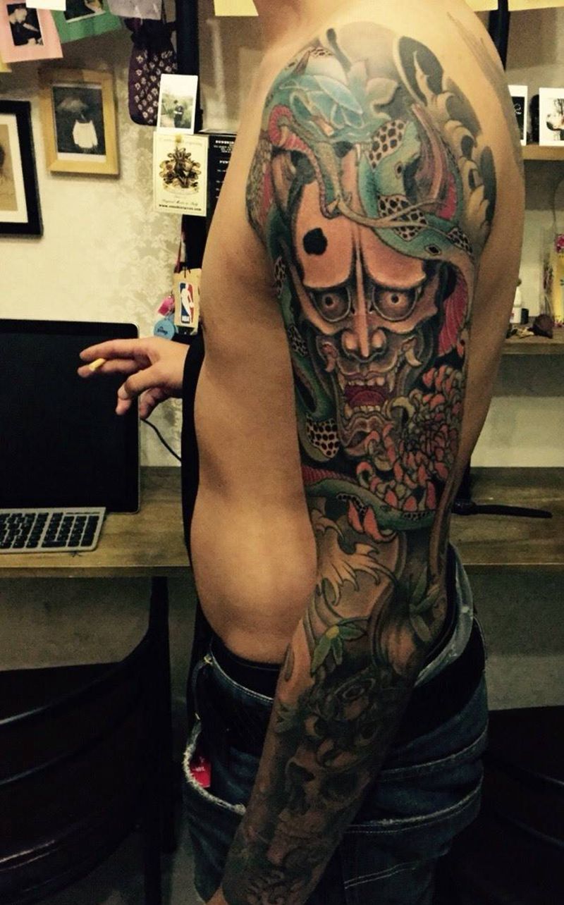 花臂2014年作品纹身图片