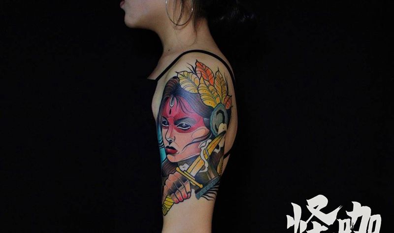 欧洲新传统纹身图片