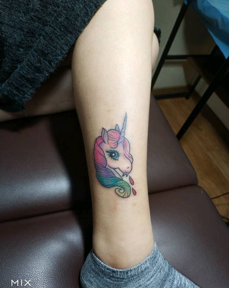 独角兽纹身图片