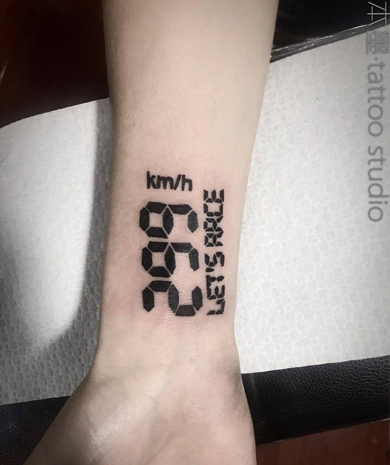 时速爆表299纹身图片_手臂图腾纹身图案