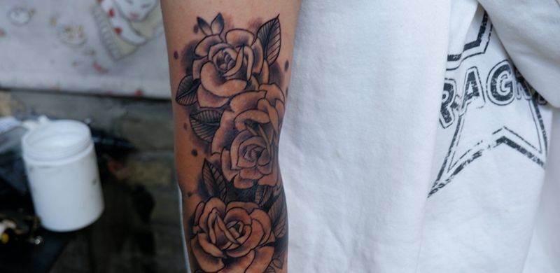 遮盖胎记纹身图片_手臂花纹身图案