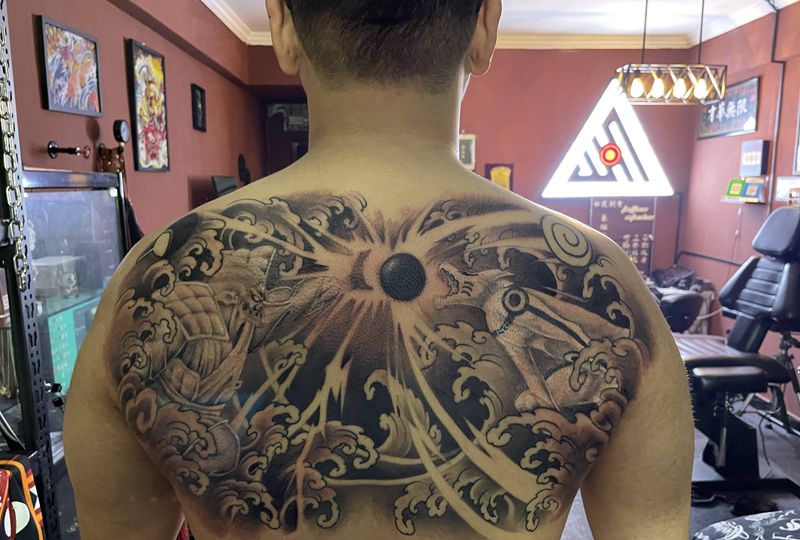 火影 青春 羁绊纹身图片_新传统纹身图案