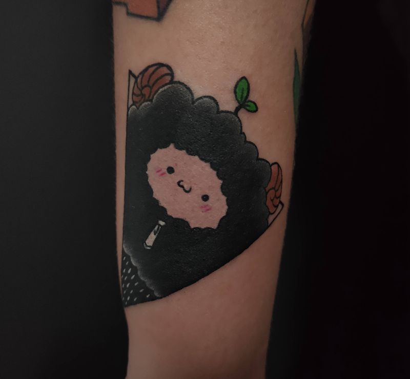 小羊纹身图片_小羊纹身图案