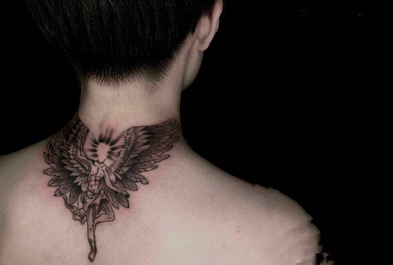 天使纹身图片
