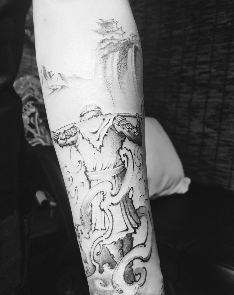 至尊宝纹身图片