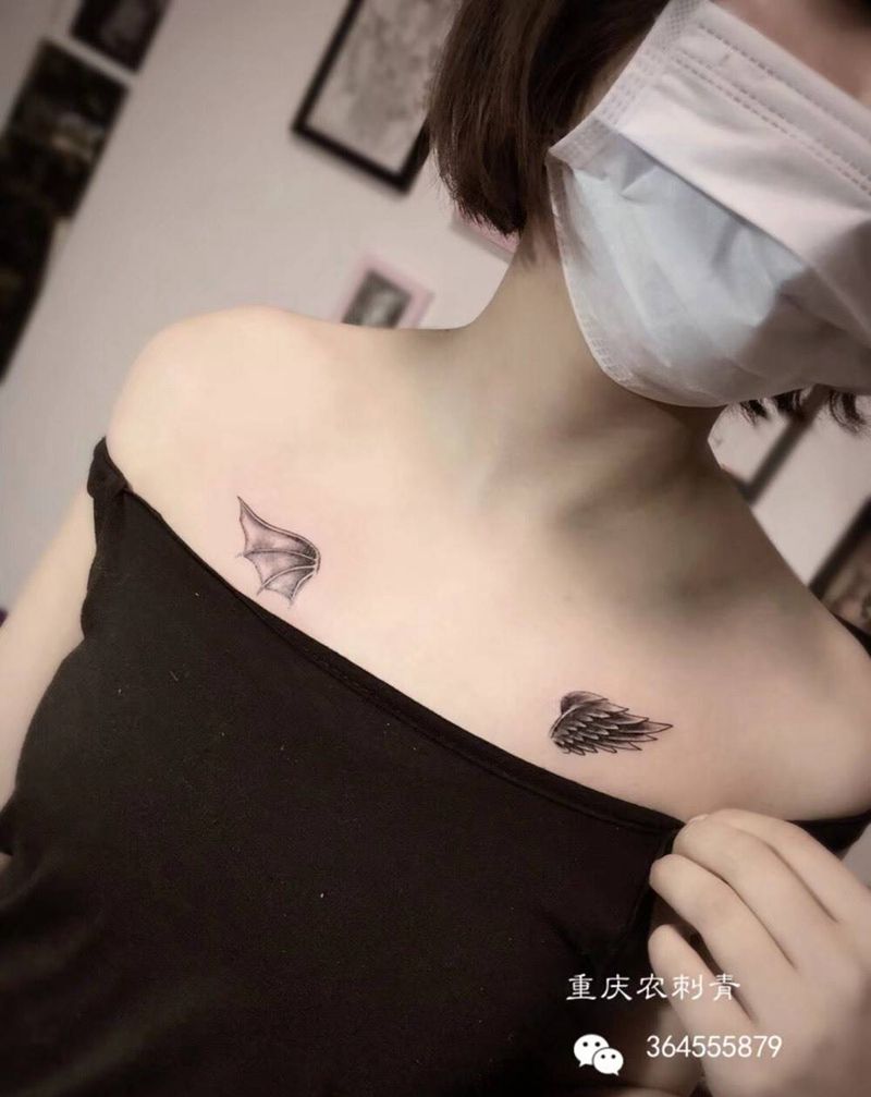 臂膀遮盖英文纹身图片