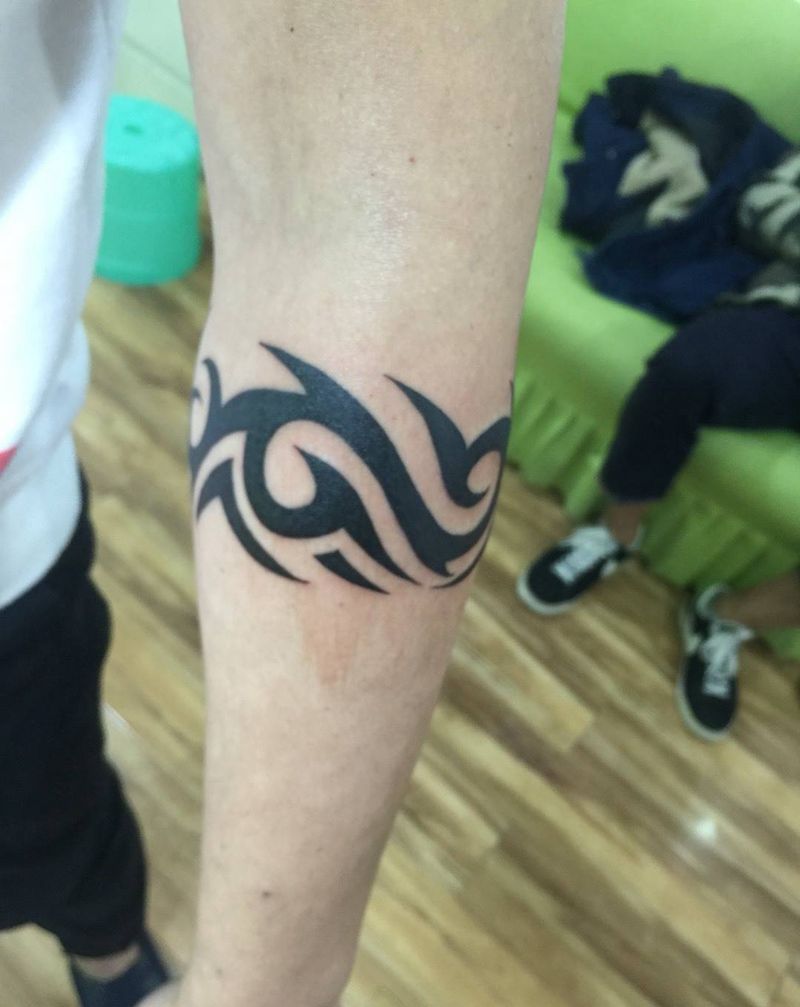 图腾纹身图片_成品手部传统纹身图案