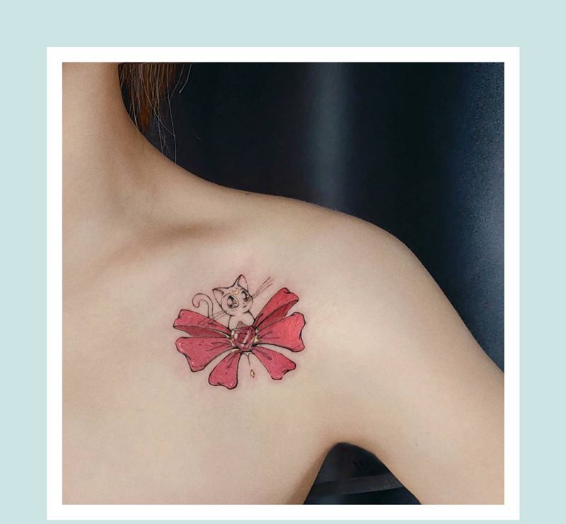 动漫纹身纹身图片_肩部纹身图案