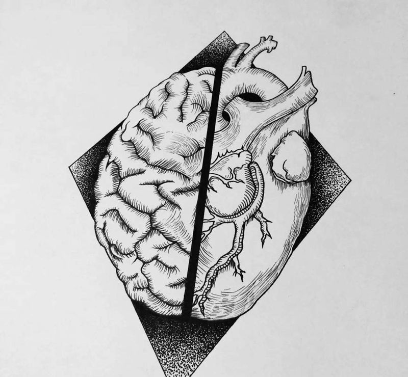 点刺风格手稿纹身图片