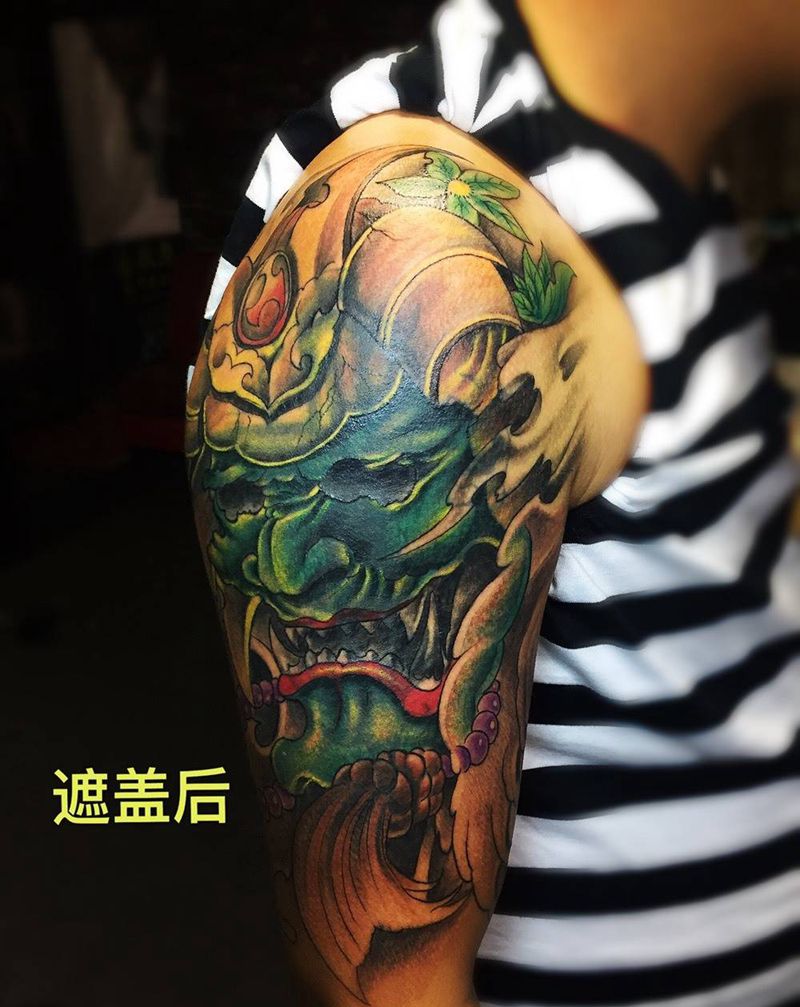 般若遮盖老纹身纹身图片