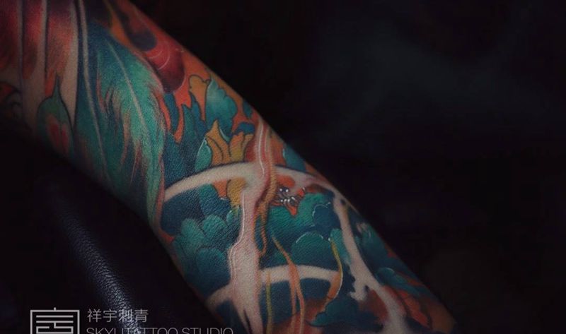 -纹身图片_手臂新传统纹身图案