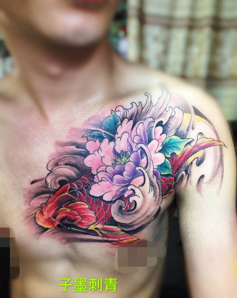 大鲤鱼纹身图片