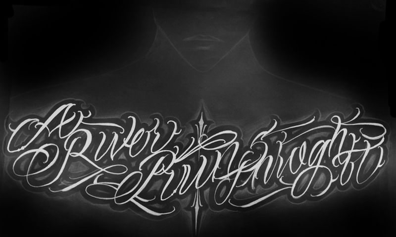 原创花体字纹身图片