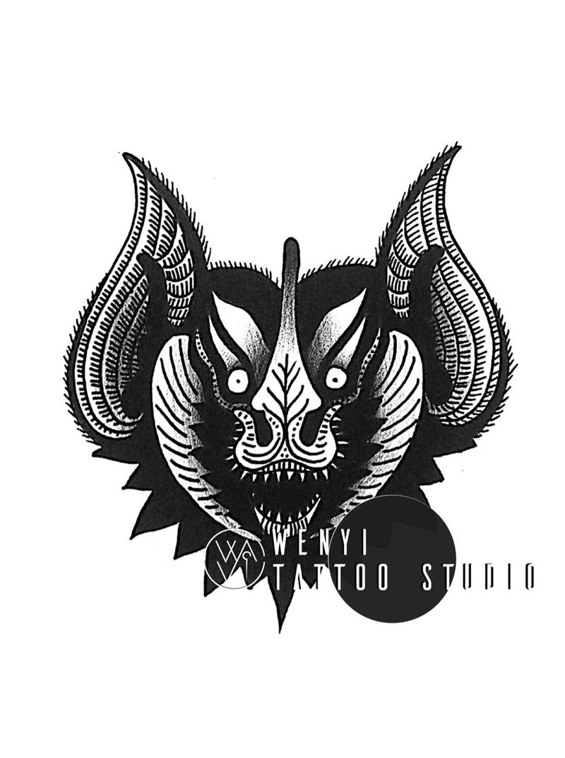 文一刺青——庭   手稿展示纹身图片_成品欧美原创手稿纹身图案