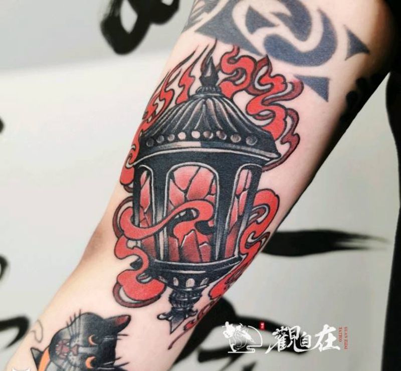 old school灯台纹身图片_Old School纹身图案