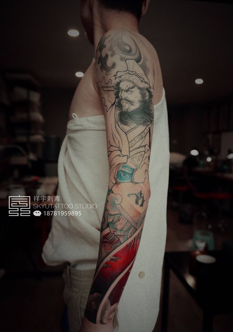 定制纹身纹身图片_手臂新传统纹身图案
