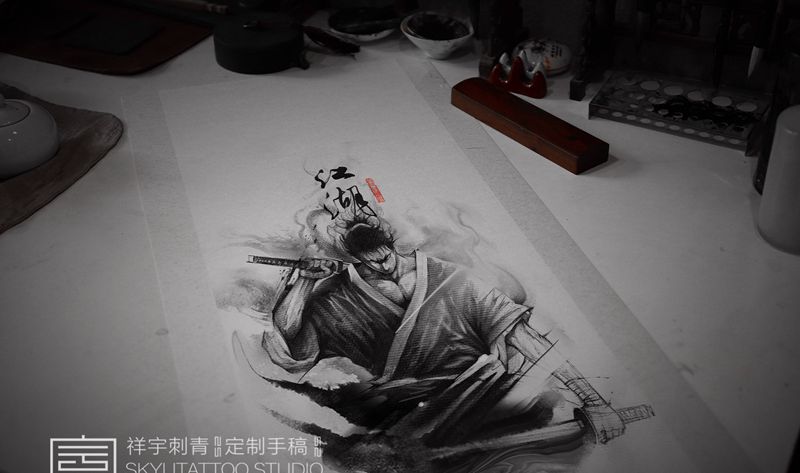 定制手稿纹身图片_手臂纹身图案