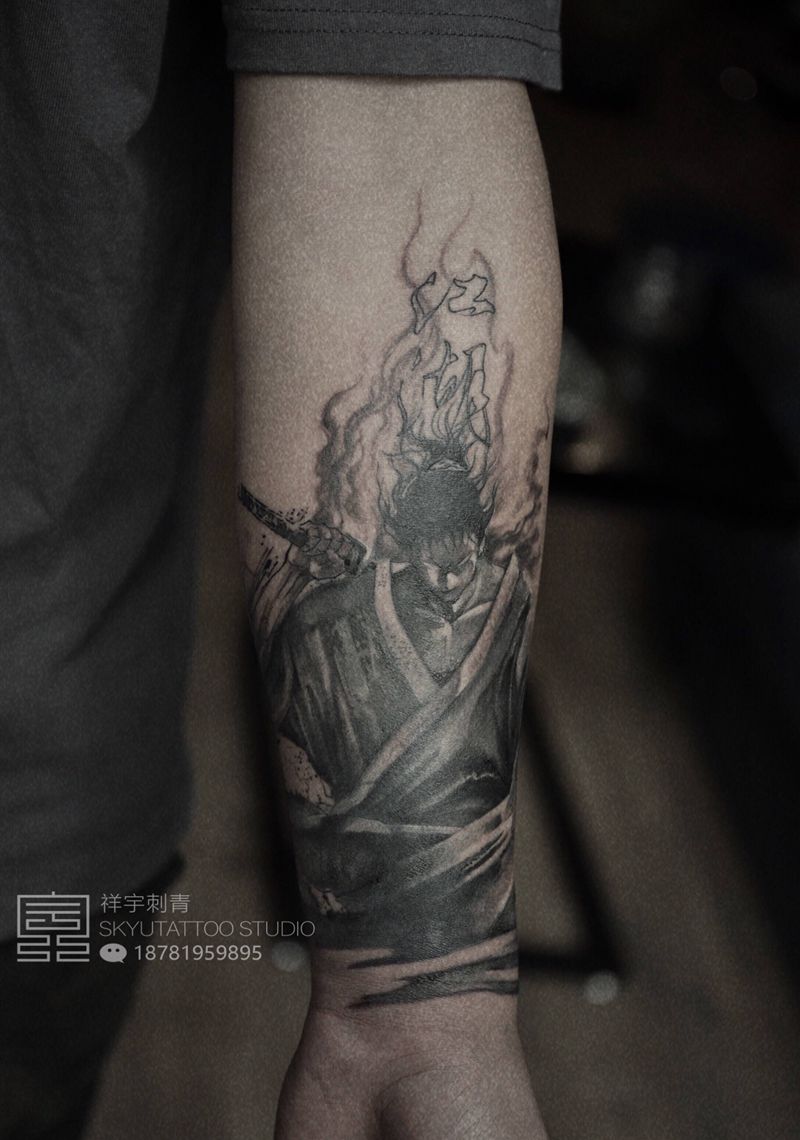 江湖纹身图片_手臂纹身图案