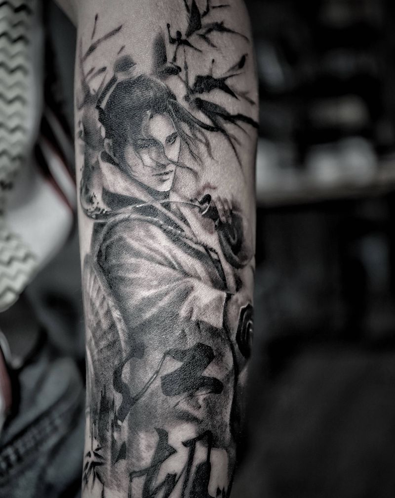 江湖系列纹身图片_手部武侠纹身图案