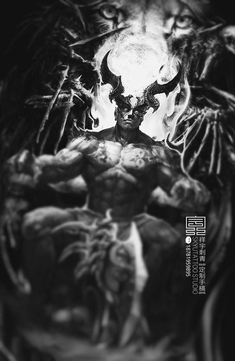 定制手稿纹身图片_手臂欧美写实纹身图案