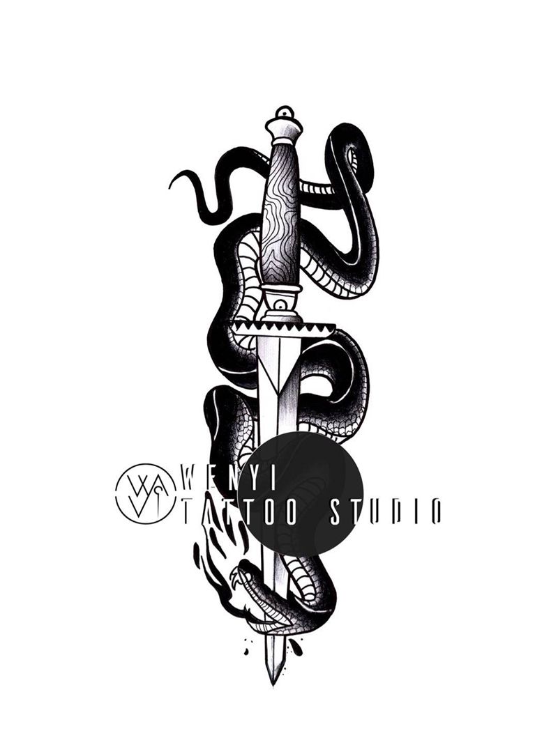 文一刺青——庭   手稿展示纹身图片_成品手稿欧美原创纹身图案