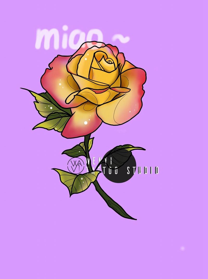 文一刺青——妙妙纹身图片_手稿原创欧美清新肖像纹身图案