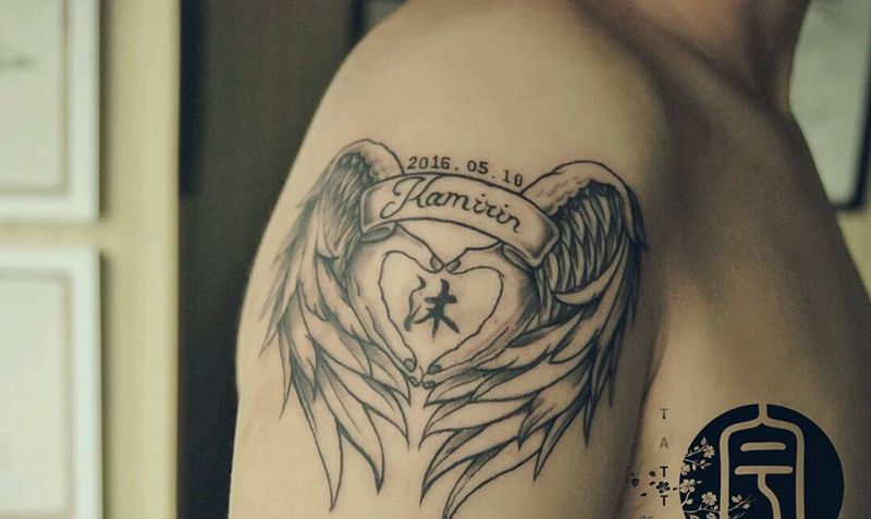 关爱纹身图片_手臂欧美原创成品纹身图案