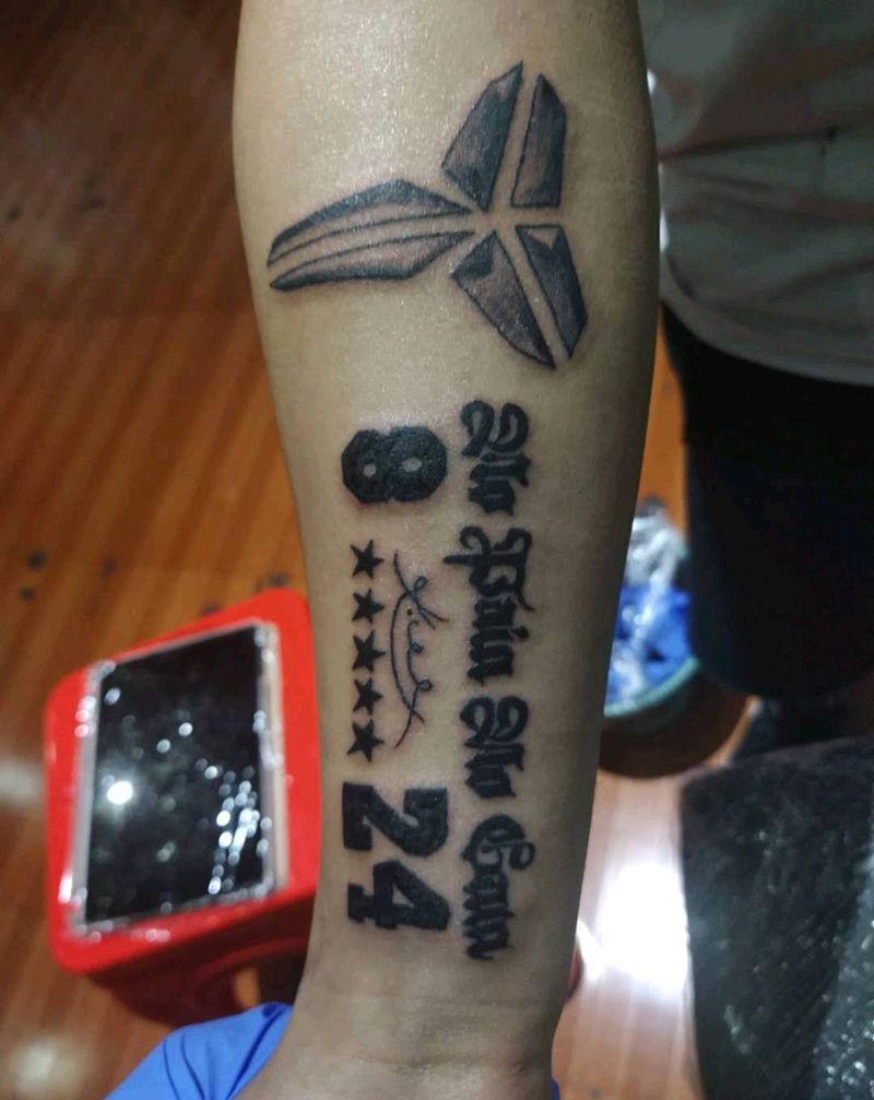 824纹身图片_手臂几何纹身图案