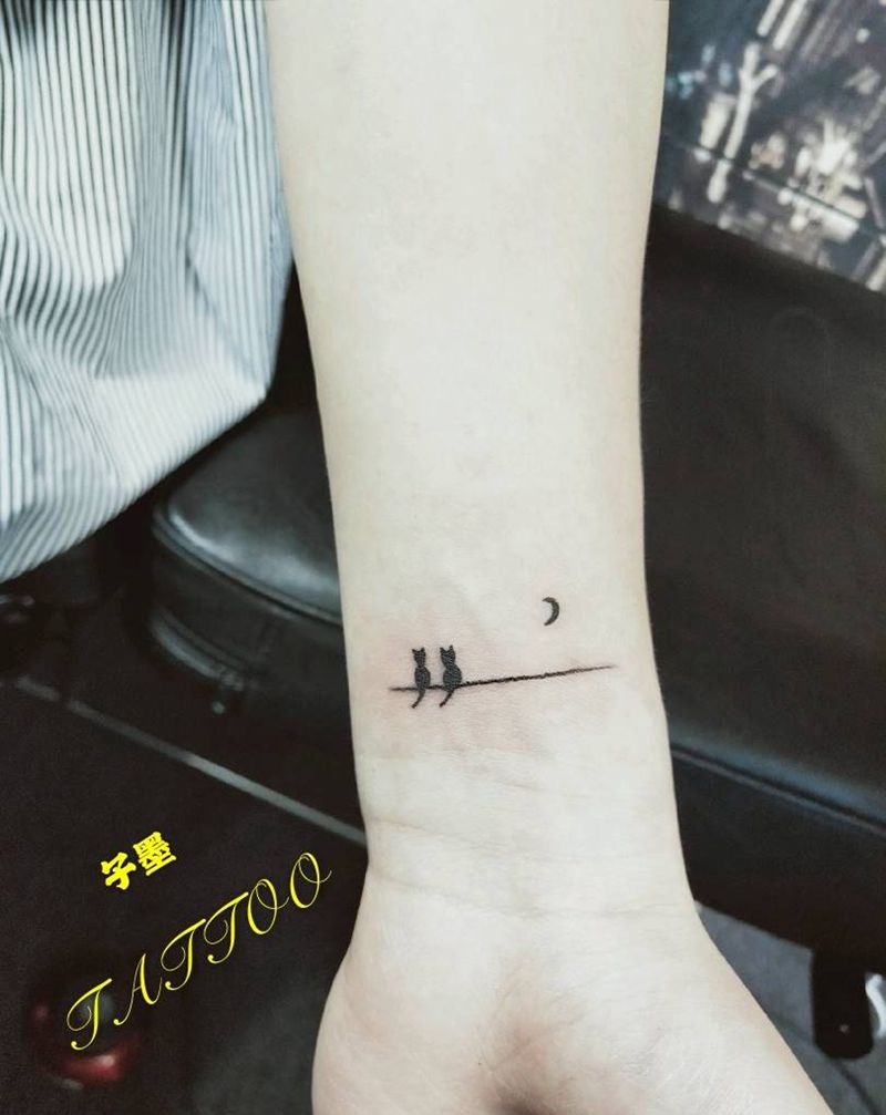 一对纹身图片_手部纹身图案