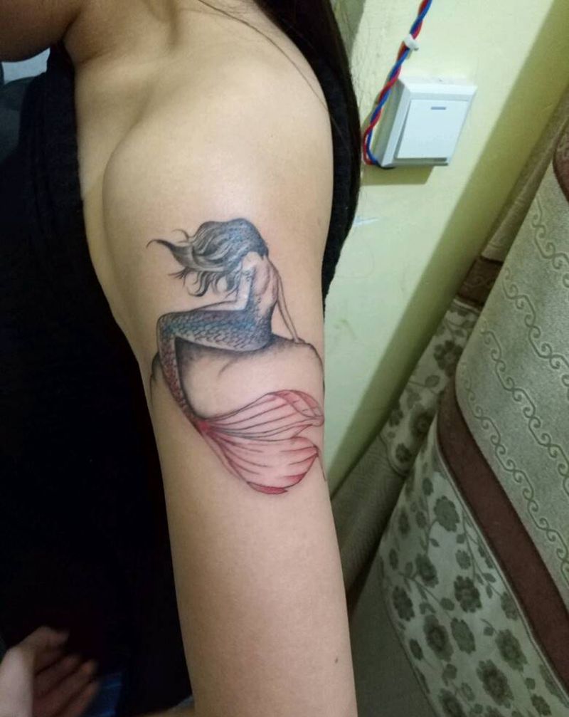 美人鱼纹身图片