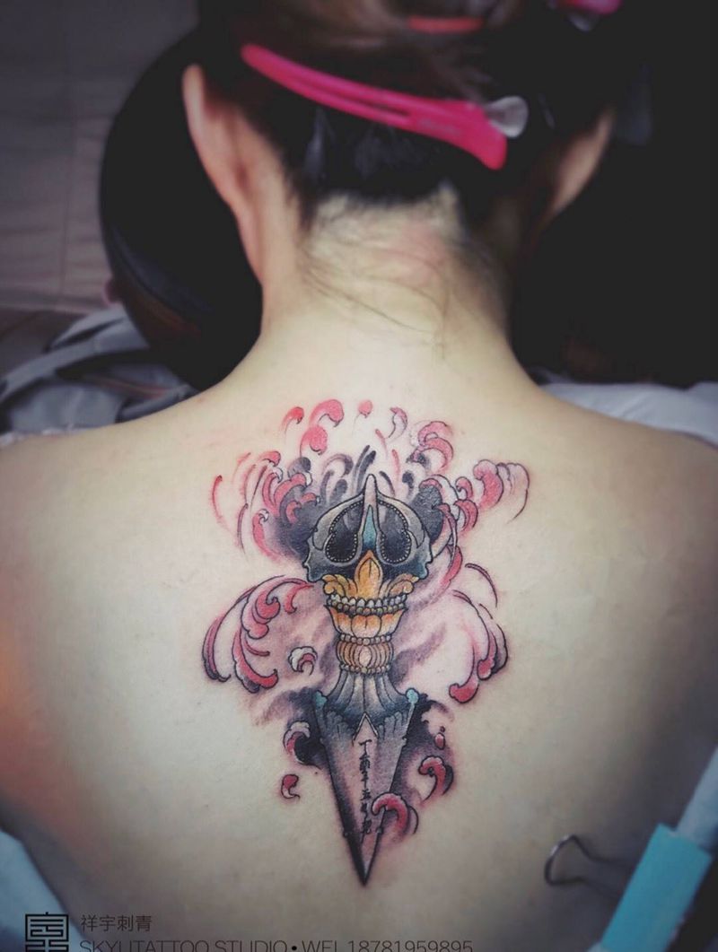 定制纹身纹身图片_成品背部传统原创宗教纹身图案