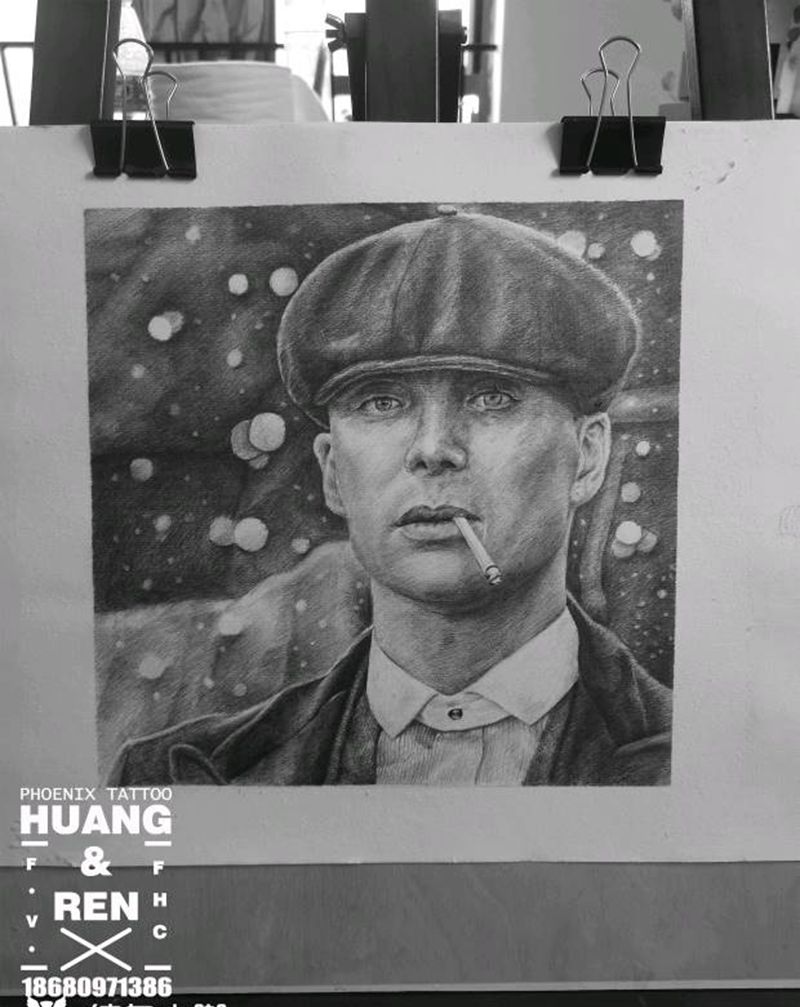 谢尔比纹身图片_欧美写实纹身图案