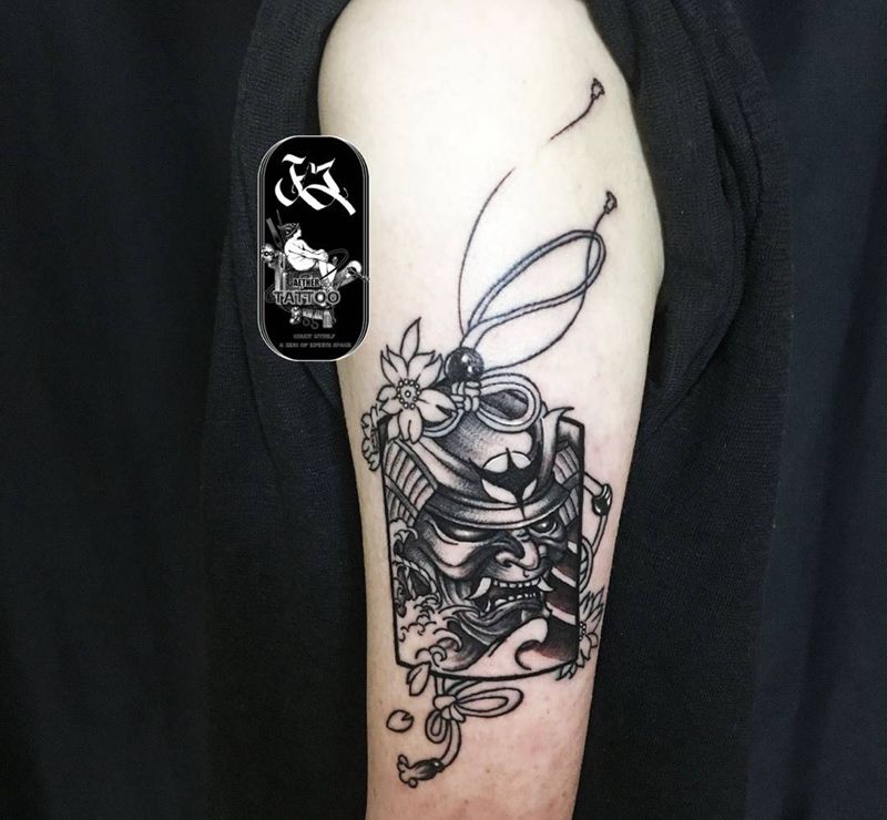 侍御守纹身图片_成品手臂传统原创鬼神宗教以太政成都刺青成都纹身图案