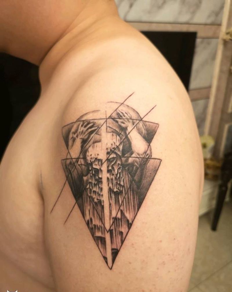 原创纹身图片_手臂欧美写实纹身图案