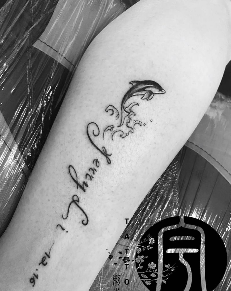 小清新纹身图片_成品脚部清新字符动物原创纹身图案