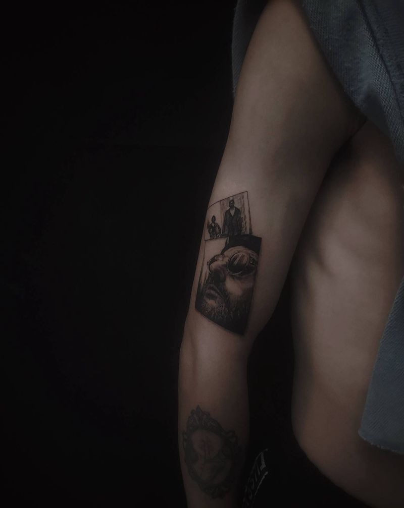 杀手不太冷纹身图片_手部纹身图案