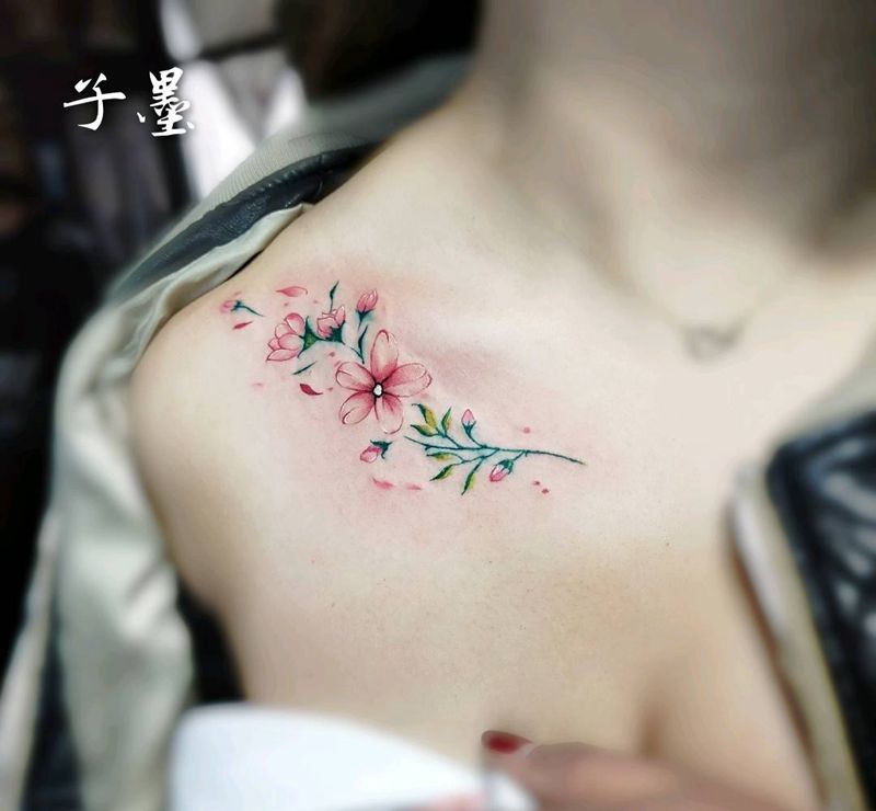 小花花纹身图片