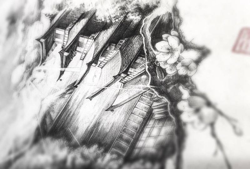 定制通体系列之大臂【花城】纹身图片_手稿手臂传统写实原创纹身图案