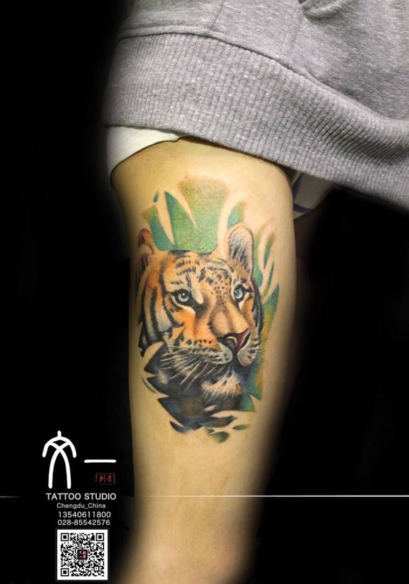 文一作品展示纹身图片