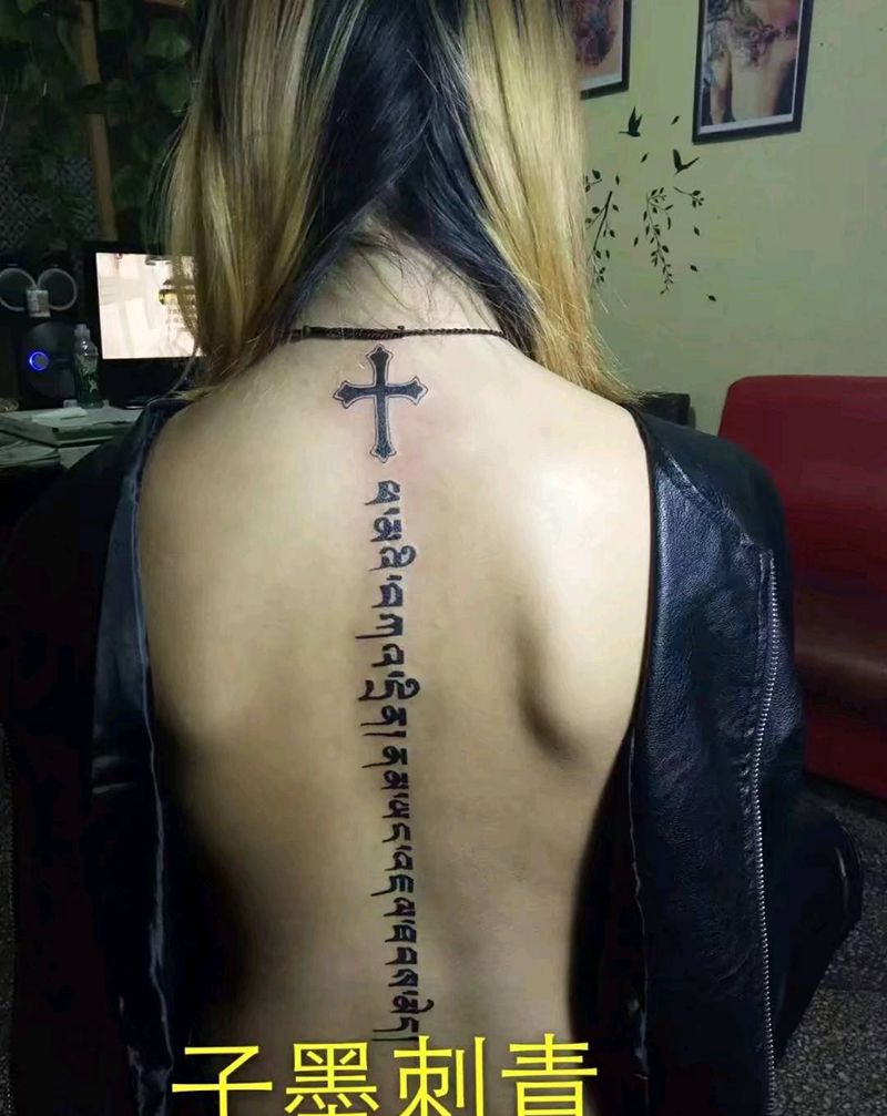 梵文设计纹身图片