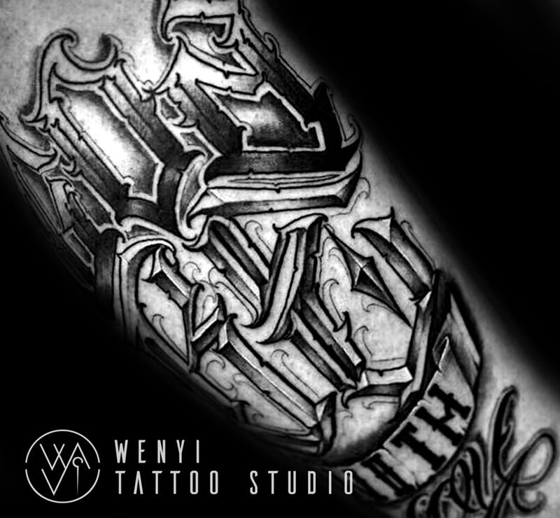 文一刺青-Trax纹身图片