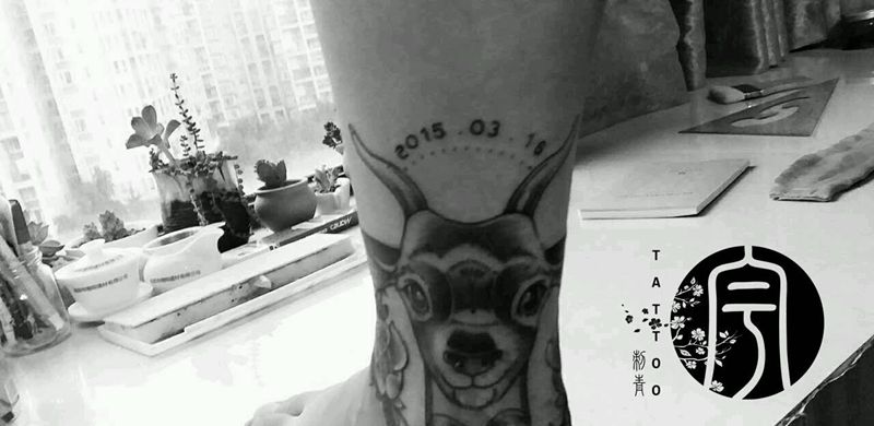 疤痕遮盖纹身图片_脚部欧美动物原创成品纹身图案