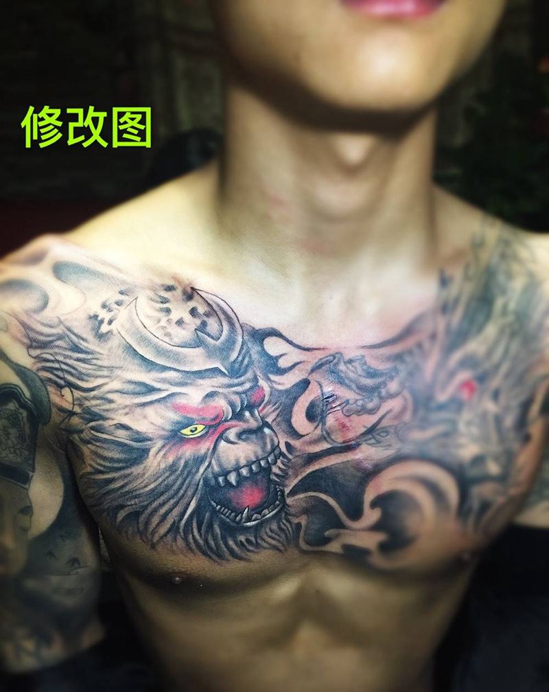 斗战胜佛纹身图片