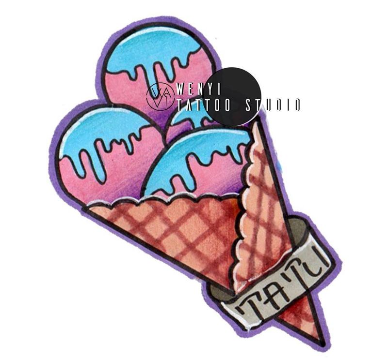 文一刺青——梦子     手稿展示纹身图片_欧美清新手稿成品原创纹身图案