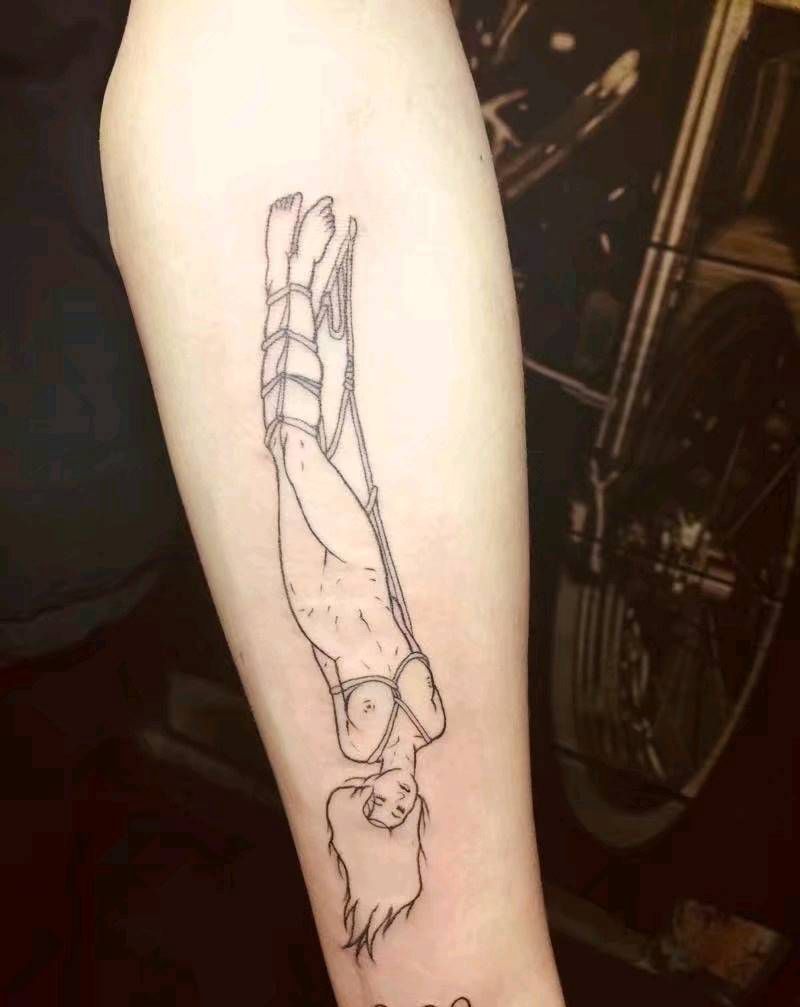 艺术捆绑纹身图片